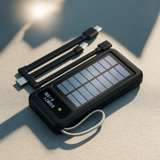 🔋 Batterie Externe Solaire 50 000 mAh – Ultra Puissante & Écologique ☀️