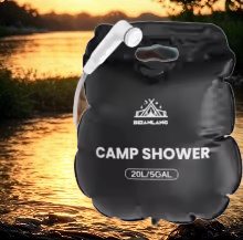 🚿 Douche Solaire Portable 20L (5,3 Gallons) – Chauffage Naturel & Confort Nomade